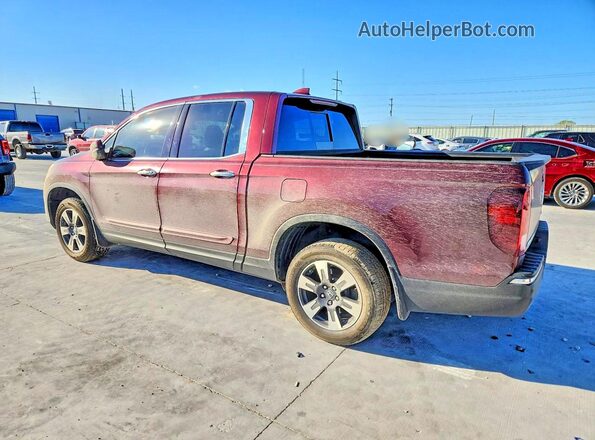 5FPYK3F79KB016602 2019 HONDA RIDGELINE Красный Задняя левая четверть