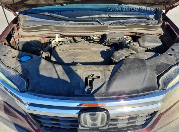 5FPYK3F79KB016602 2019 HONDA RIDGELINE Красный Вид задней части салона