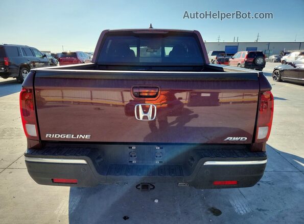 5FPYK3F79KB016602 2019 HONDA RIDGELINE Красный Вид сзади