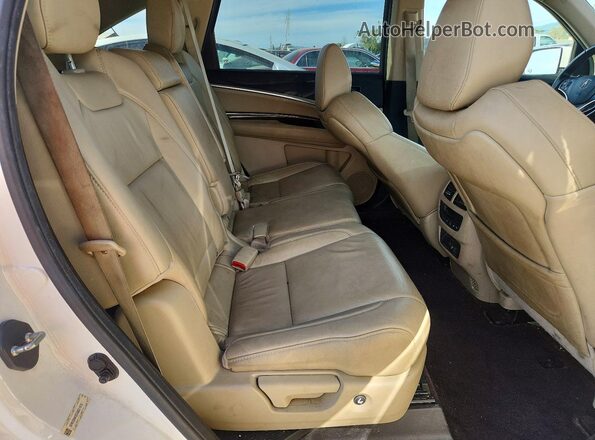 5FRYD4H35HB021970 2017 ACURA MDX Белый Вид задней части салона