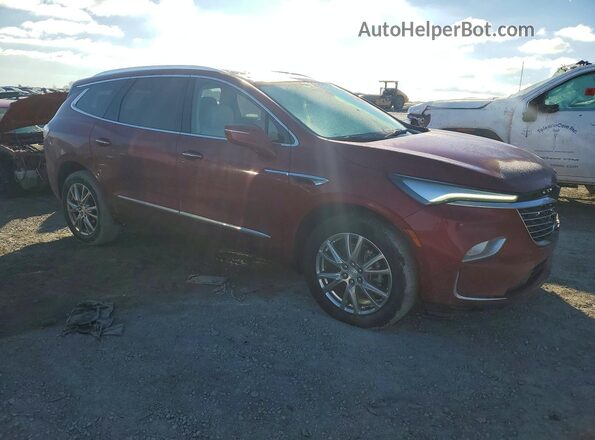 5GAERBKW7NJ115545 2022 BUICK ENCLAVE Темно-бордовый Передняя правая четверть