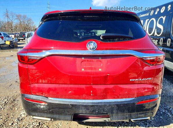 5GAERBKW8KJ100970 2019 BUICK ENCLAVE Красный Вид сзади