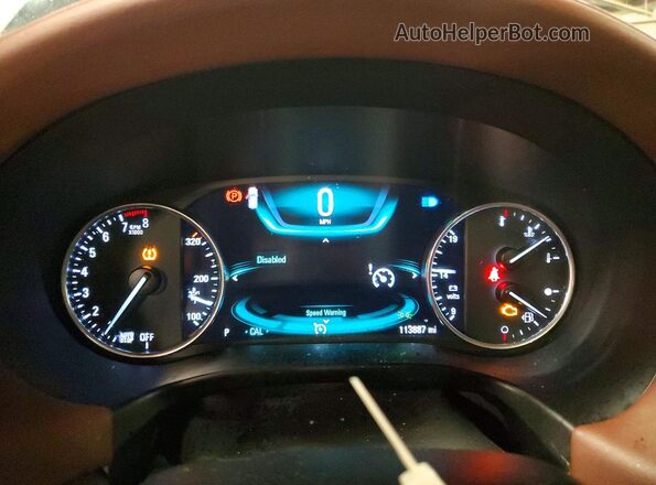 5GAEVCKW3JJ269438 2018 BUICK ENCLAVE Черный Вид щитка приборов