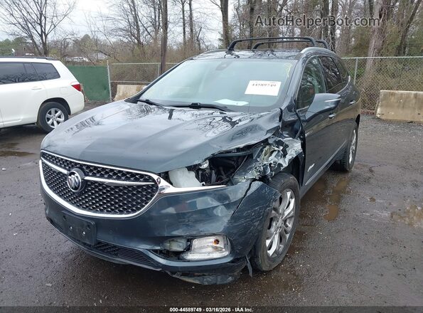 5GAEVCKW8KJ196598 2019 BUICK ENCLAVE Blue Առջևի ձախ երեք քառորդ տեսարան