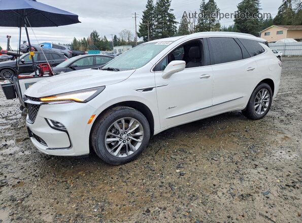 5GAEVCKWXRJ119693 2024 BUICK ENCLAVE White Vista tres cuartos delantera izquierda