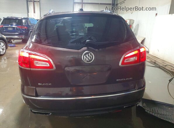 5GAKRBKD0GJ294015 2016 BUICK ENCLAVE Коричневый Вид сзади