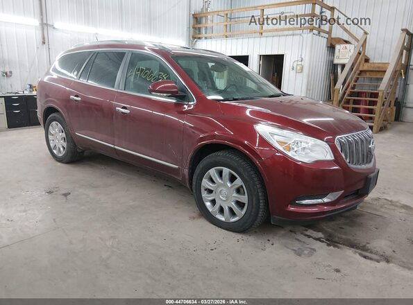 5GAKVBKD9HJ269403 2017 BUICK ENCLAVE Бордовый Передняя правая четверть