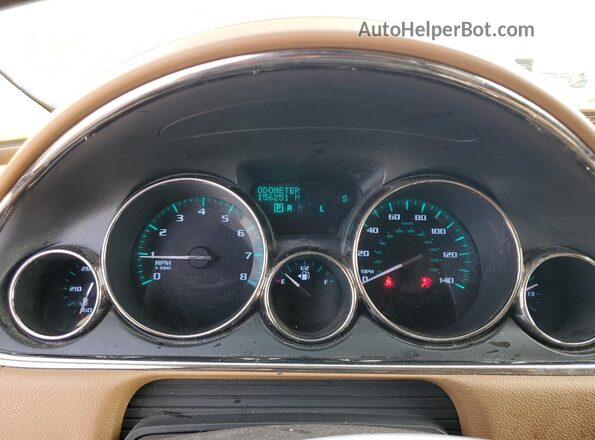 5GAKVCKDXGJ195901 2016 BUICK ENCLAVE Золотой Вид щитка приборов