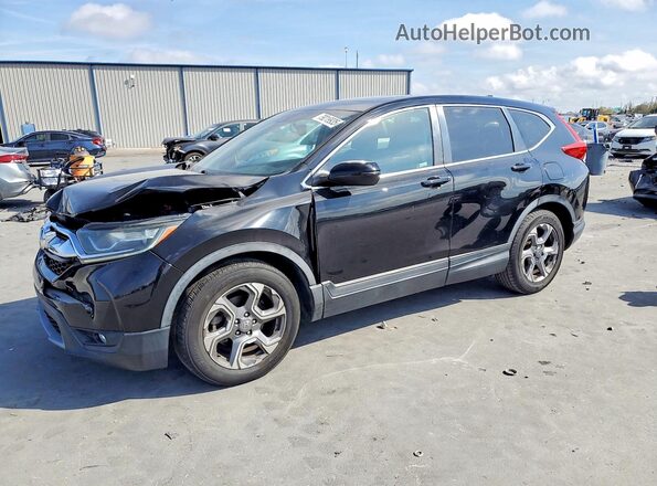 5J6RW1H86KA033727 2019 HONDA CR-V Черный Передняя левая четверть