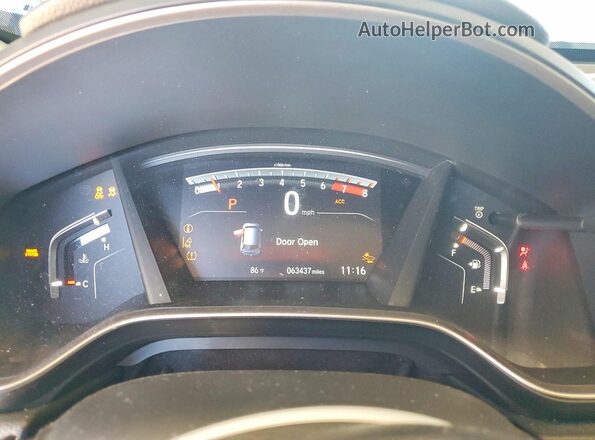 5J6RW1H87KA009596 2019 HONDA CR-V White Widok zestawu wskaźników