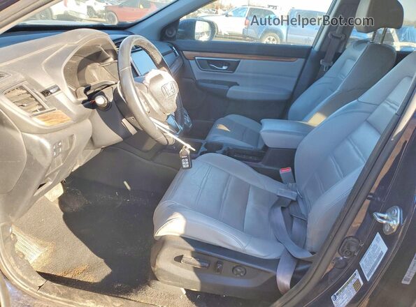 5J6RW2H81LL007158 2020 HONDA CR-V Синий Вид салона спереди