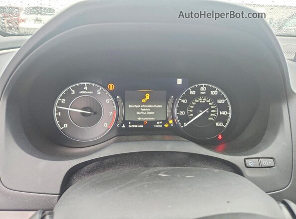 5J8TC1H51PL007463 2023 ACURA RDX Blue Вид щитка приладів