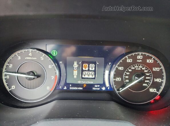 5J8TC2H35NL010965 2022 ACURA RDX White Widok zestawu wskaźników