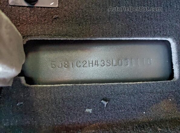 5J8TC2H43SL031110 2025 ACURA RDX Серый Вид наклейки с VIN-кодом
