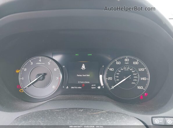 5J8TC2H5XLL022091 2020 ACURA RDX Серый Вид задних сидений