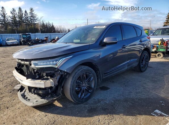 5J8TC2H61LL800061 2020 ACURA RDX Gray Vista tres cuartos delantera izquierda