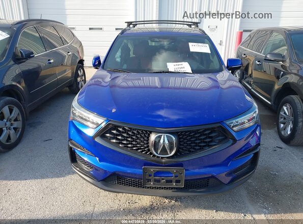 5J8TC2H67LL014586 2020 ACURA RDX Blue Вид щитка приладів