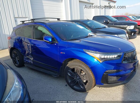 5J8TC2H67LL014586 2020 ACURA RDX Blue Вид задньої частини салону