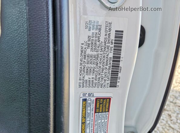 5J8TC2H78ML047008 2021 ACURA RDX Белый Вид наклейки с VIN-кодом