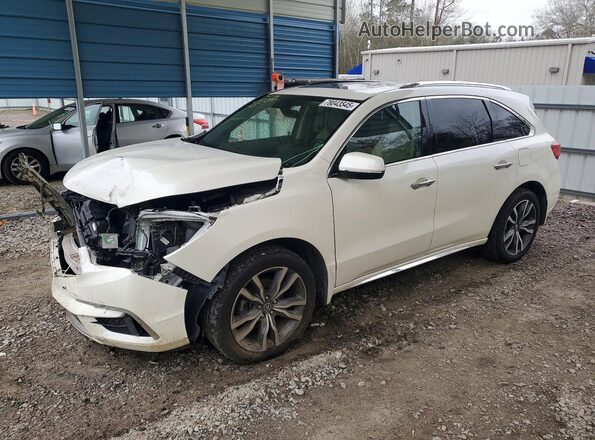 5J8YD3H82KL004685 2019 ACURA MDX White წინა მარცხენა ხედი სამი მეოთხედიდან