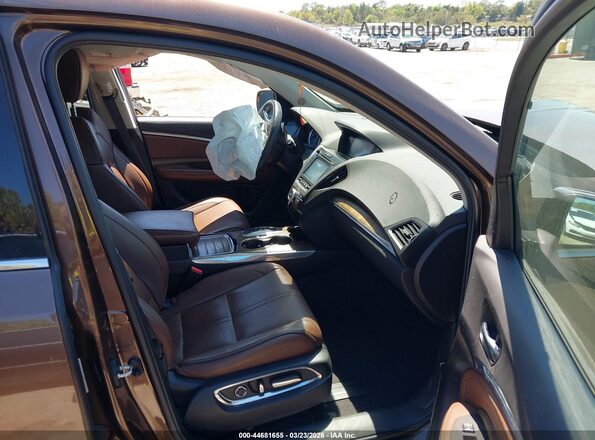 5J8YD4H82KL021444 2019 ACURA MDX Коричневый Вид салона спереди