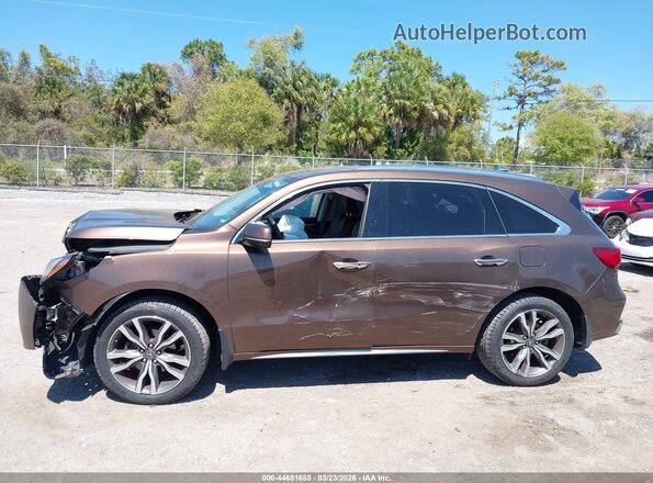 5J8YD4H82KL021444 2019 ACURA MDX Коричневый Панорамный вид салона 360°