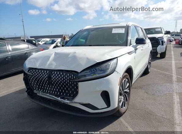 5LM5J6WC1SGL18168 2025 LINCOLN AVIATOR Белый Передняя левая четверть