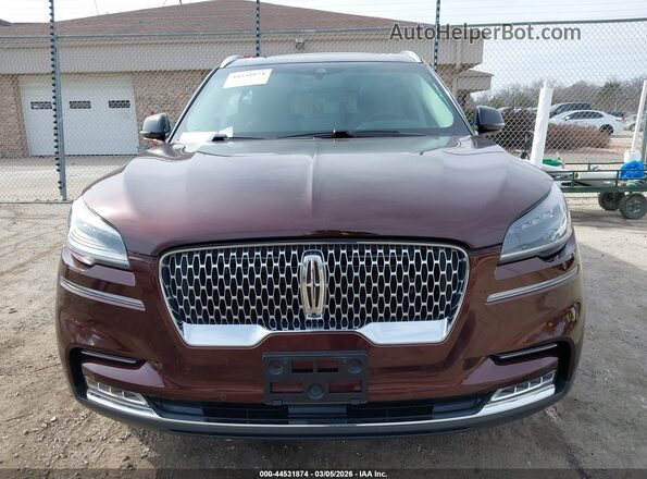 5LM5J7XC2LGL30528 2020 LINCOLN AVIATOR Бордовый Вид щитка приборов