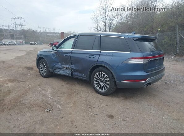 5LM5J7XC4LGL08756 2020 LINCOLN AVIATOR Blue უკანა მარცხენა