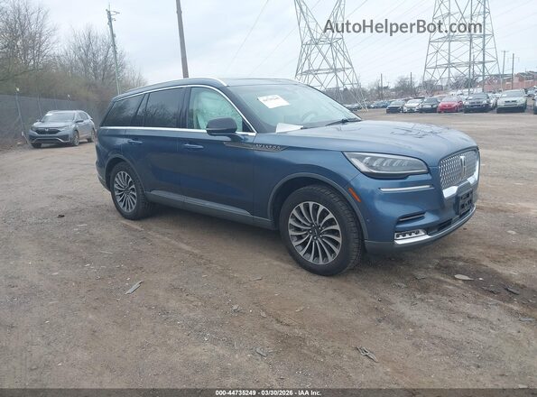5LM5J7XC4LGL08756 2020 LINCOLN AVIATOR Blue წინა მარჯვენა