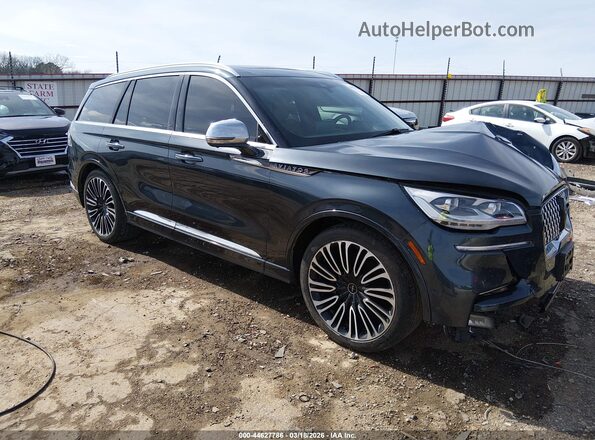 5LM5J9XC8LGL31792 2020 LINCOLN AVIATOR Синий Передняя правая четверть