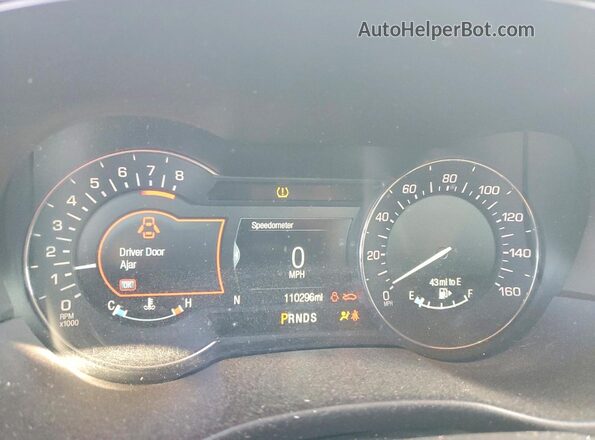 5LMCJ1D97HUL33530 2017 LINCOLN MKC Золотой Вид щитка приборов