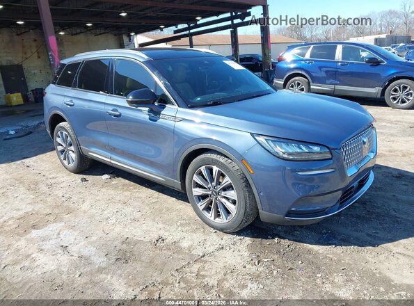 5LMCJ2C92NUL37214 2022 LINCOLN CORSAIR Синий Передняя правая четверть