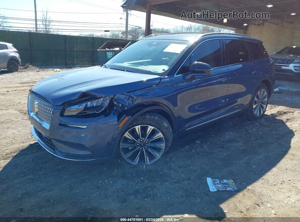 5LMCJ2C92NUL37214 2022 LINCOLN CORSAIR Синий Передняя левая четверть