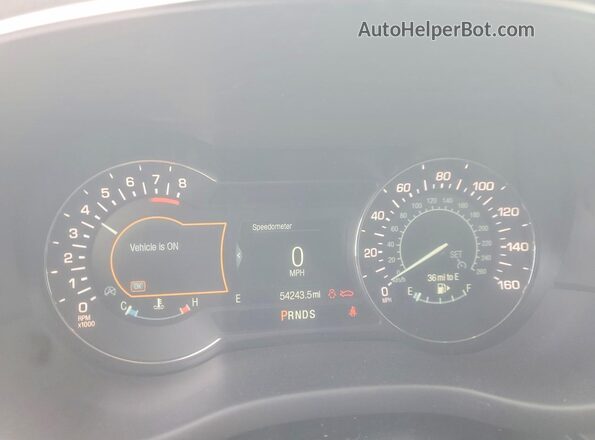 5LMCJ2C94JUL22305 2018 LINCOLN MKC Белый Вид щитка приборов