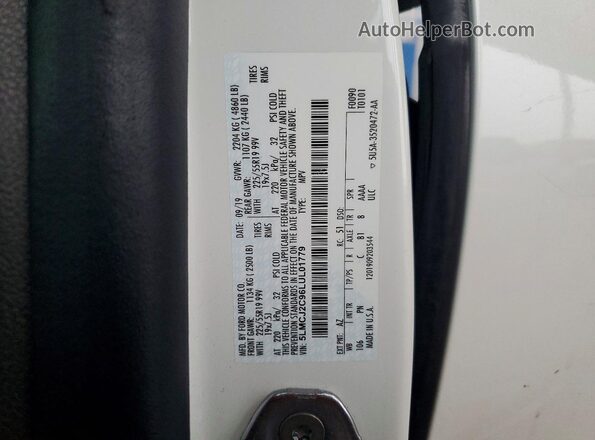 5LMCJ2C96LUL01779 2020 LINCOLN CORSAIR White Widok komory silnika