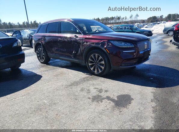 5LMCJ2D97LUL00834 2020 LINCOLN CORSAIR Burgundy Przód prawy