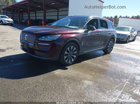 5LMCJ2D97LUL00834 2020 LINCOLN CORSAIR Burgundy Przód lewy