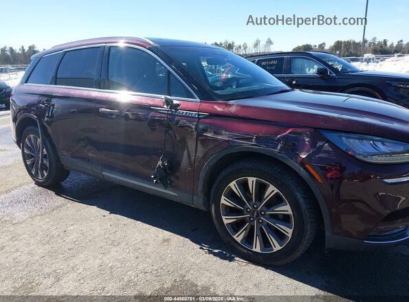 5LMCJ2D97LUL00834 2020 LINCOLN CORSAIR Burgundy Widok z przodu
