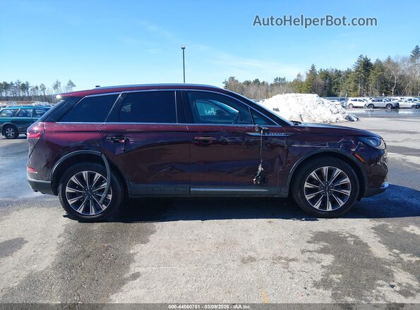 5LMCJ2D97LUL00834 2020 LINCOLN CORSAIR Burgundy Widok wnętrza z tyłu