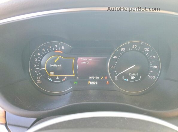 5LMCJ3C91GUJ18933 2016 LINCOLN MKC Серый Вид щитка приборов