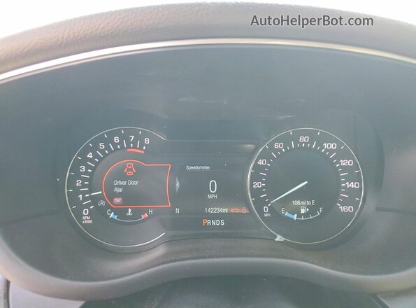 5LMCJ3C92HUL71129 2017 LINCOLN MKC Угольный Вид щитка приборов