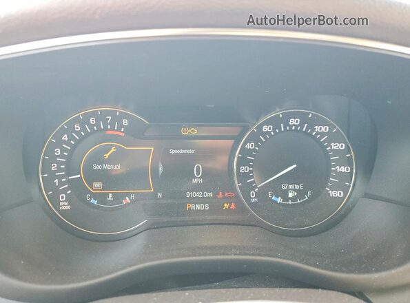 5LMCJ3C97KUL25903 2019 LINCOLN MKC Белый Вид щитка приборов