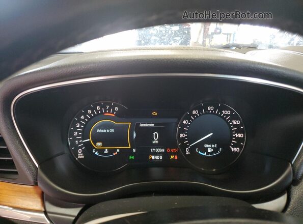 5LMCJ3D90HUL03278 2017 LINCOLN MKC Желто-коричневый Вид щитка приборов