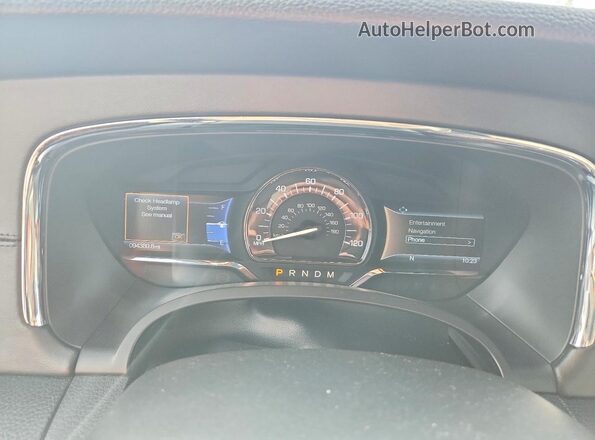 5LMJJ2HT4GEL09679 2016 LINCOLN NAVIGATOR White Instrument cluster view