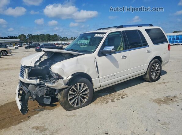 5LMJJ2HT6HEL11824 2017 LINCOLN NAVIGATOR Белый Передняя левая четверть