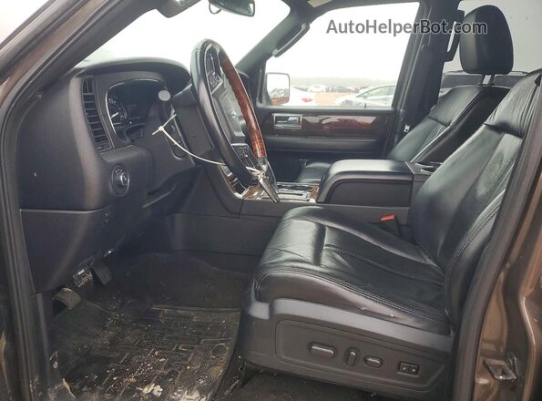 5LMJJ2HTXGEL06818 2016 LINCOLN NAVIGATOR Коричневый Вид салона спереди