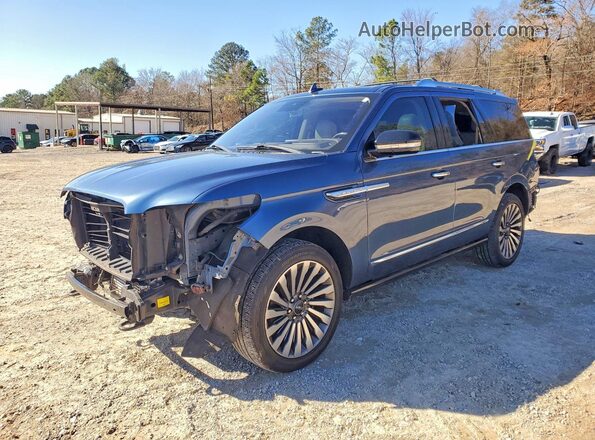 5LMJJ2LT2KEL25010 2019 LINCOLN NAVIGATOR Синий Передняя левая четверть