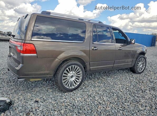 5LMJJ3HT2HEL01619 2017 LINCOLN NAVIGATOR Brown Tył prawy