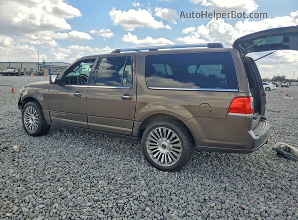 5LMJJ3HT2HEL01619 2017 LINCOLN NAVIGATOR Brown Tył lewy